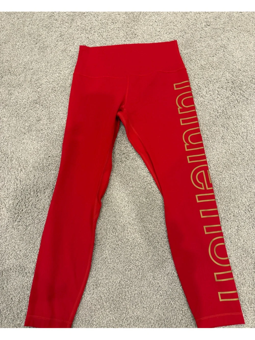 lululemon Lunar New Year Dark Red HR 25” leggings - Picture 3 of 6